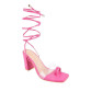 Chic and Trendy Transparent Block Heel Sandals for Women